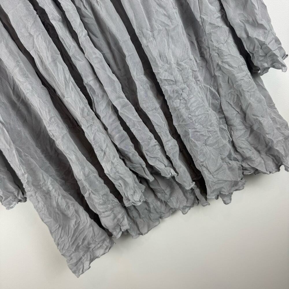 By JJ Gray/Silver Crinkled Long Lightweight Women’s Cardigan M - Picture 4 of 10